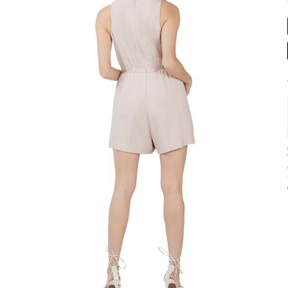 BCBGMAXAZRIA Leopard Fringed-Tie Romper – Size S – NWT - Picture 7 of 7